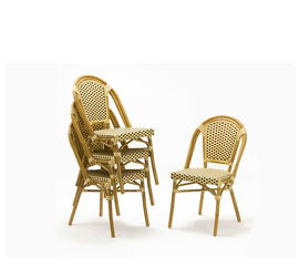 法式藤椅戶外藤椅桌椅組合室外家具陽(yáng)臺(tái)餐廳酒吧藤編桌椅三件套