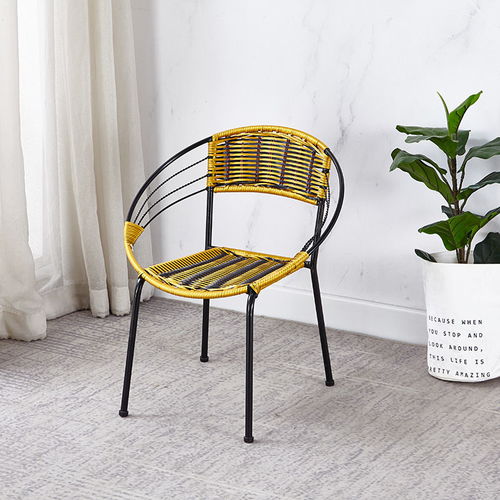 藤椅三件套小藤椅子靠背椅家用兒童成人休閑椅小茶幾簡(jiǎn)約庭院椅子